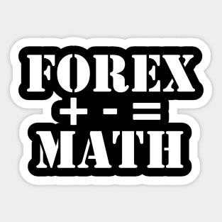 FOREX & Math Sticker